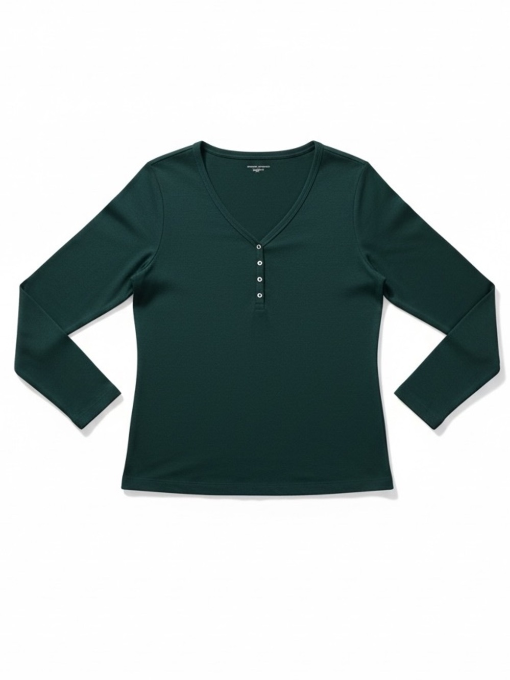 Amazon Essentials Hunter Green V-Neck Long Sleeve Tee XXL